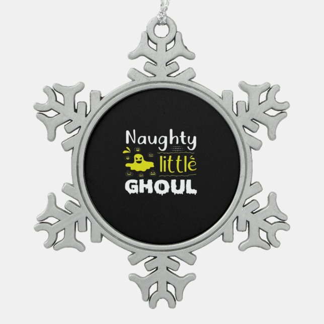 Ornement Flocon De Neige Naughty Little Ghoul (Devant)