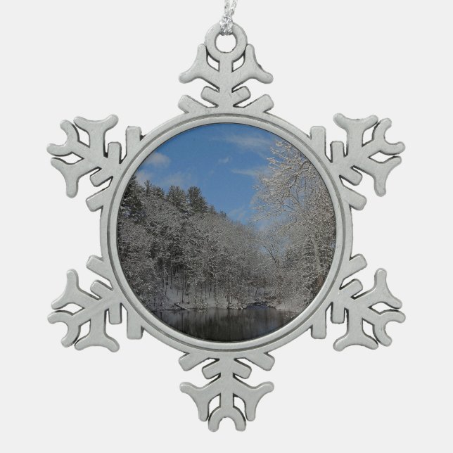Ornement Flocon De Neige Neige aux au sol de Vanderbilt (Devant)