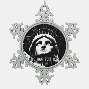 Ornement Flocon De Neige New York Ornament Personnalisé New York Souvenir