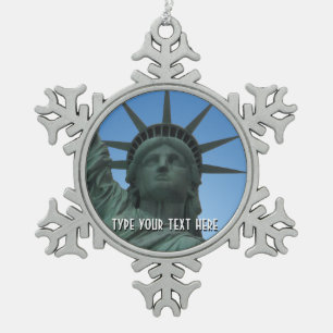 Ornement Flocon De Neige New York Ornament Personnalisé New York Souvenir