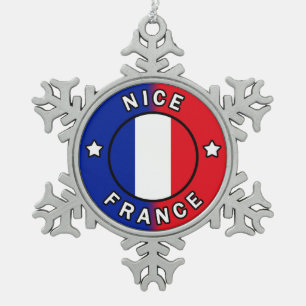 Ornement Flocon De Neige Nice France