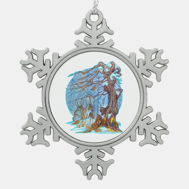 Ornement Flocon De Neige Noël à l'Ornement d'Elf Hall (Devant)