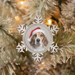 Ornement Flocon De Neige Noël beagle