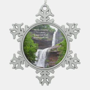 Ornement Flocon De Neige Noël de Kaaterskill Falls