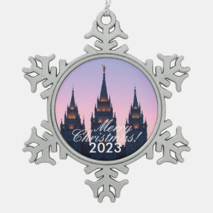 Ornement Flocon De Neige Noël du temple SLC