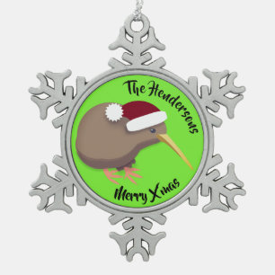 Ornement Flocon De Neige Noël Kiwi