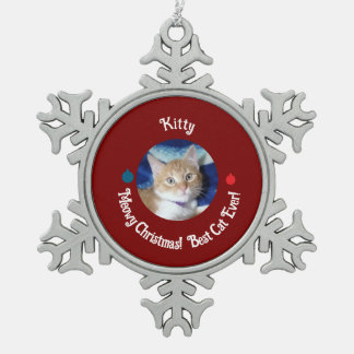 Ornement Flocon De Neige Noël, Meilleur Chat Ever , Photo de Chat ,
