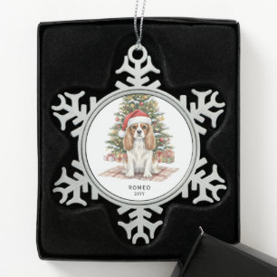 Ornement Flocon De Neige Noël personnalisé Cavalier King Charles Spaniel