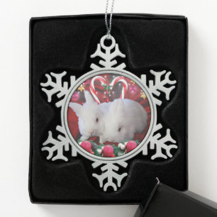 Ornement Flocon De Neige Noël pour Bunnies
