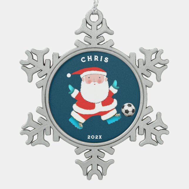 Ornement Flocon De Neige Objet de collection de football (Devant)