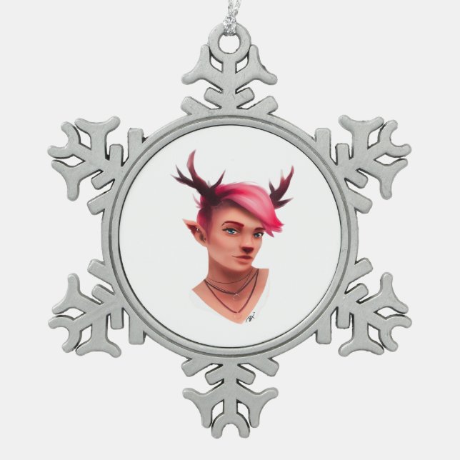 Ornement Flocon De Neige Oh Deer Simple Creative Style  (Devant)