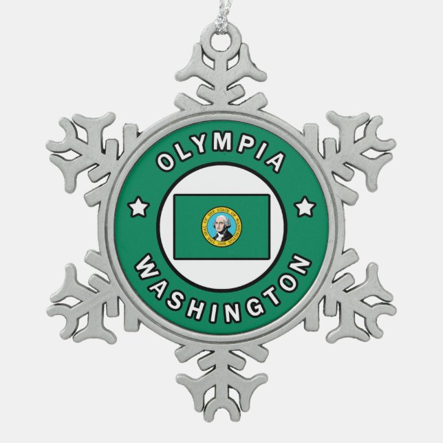 Ornement Flocon De Neige Olympia Washington (Devant)