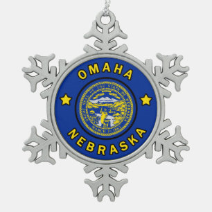 Ornement Flocon De Neige Omaha Nebraska