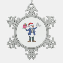 Organisateur d'événement de bonhomme de neige Noël
