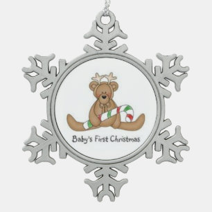 Ornement Flocon De Neige Ornement/Baby-Snowflake d'égout Premier Noël