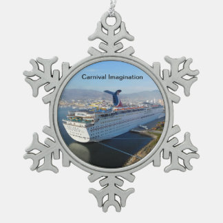 Ornement Flocon De Neige Ornement de Noël de bateau de croisière