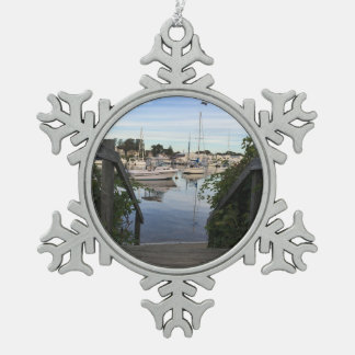 Ornement Flocon De Neige Ornement de Noël de Cape Cod -- Port de Falmouth