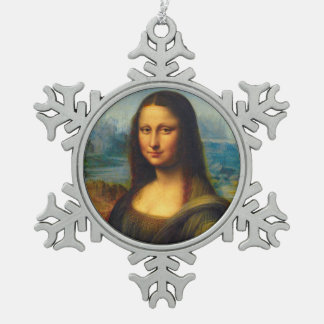 Ornement Flocon De Neige Ornement de Noël de Mona Lisa
