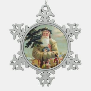 Ornement Flocon De Neige Ornement de Noël du père allemand vintage