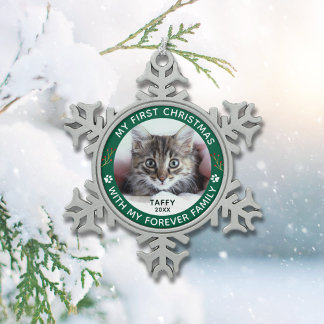 Ornement Flocon De Neige Ornement de Noël personnalisé avec photo de mon pr