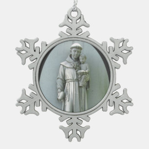 Ornement Flocon De Neige Ornement d'étain de ~ d'Anthony et de Jésus