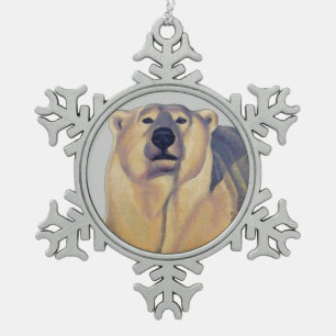 Ornement Flocon De Neige Ornement d'ours polaire Décorations de vacances Ar