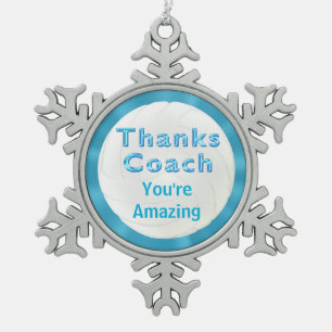 Ornement Flocon De Neige Ornement frais d'entraîneur de mercis de cadeaux