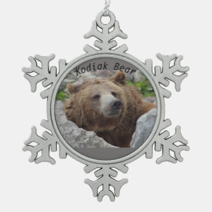 Ornement Flocon De Neige Ours kodiak
