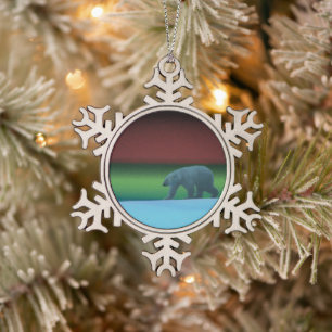 Ornement Flocon De Neige Ours polaire