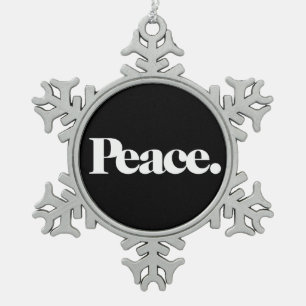 ORNEMENT FLOCON DE NEIGE PAIX
