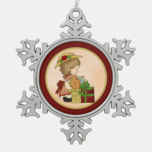 Ornement Flocon De Neige Panier de Noël d1 de Annabelle