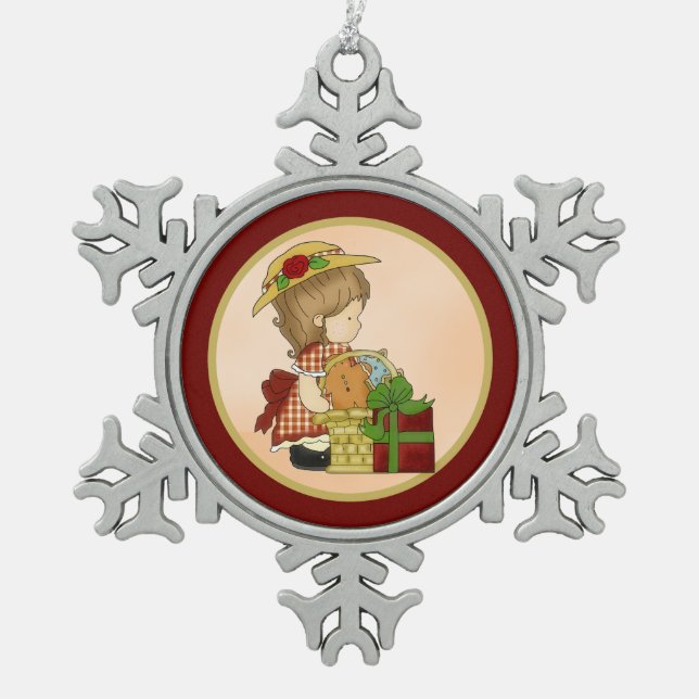 Ornement Flocon De Neige Panier de Noël d1 de Annabelle (Devant)