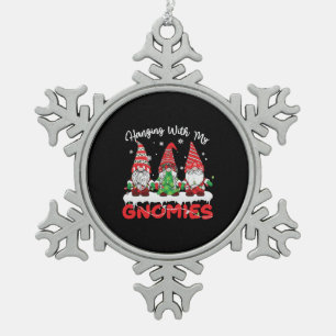 Ornement Flocon De Neige Panser Avec Mes Gnomies Jardin Noël Gnome