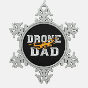 Ornement Flocon De Neige Papa pilote Multirotor Quadcopter de bourdon