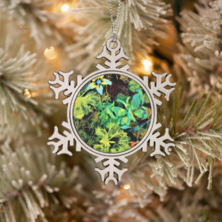 Ornement Flocon De Neige Papillon et fleurs Rodilius ornement de Noël