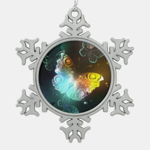 Ornement Flocon De Neige Papillon lumineux et papillons de nuit