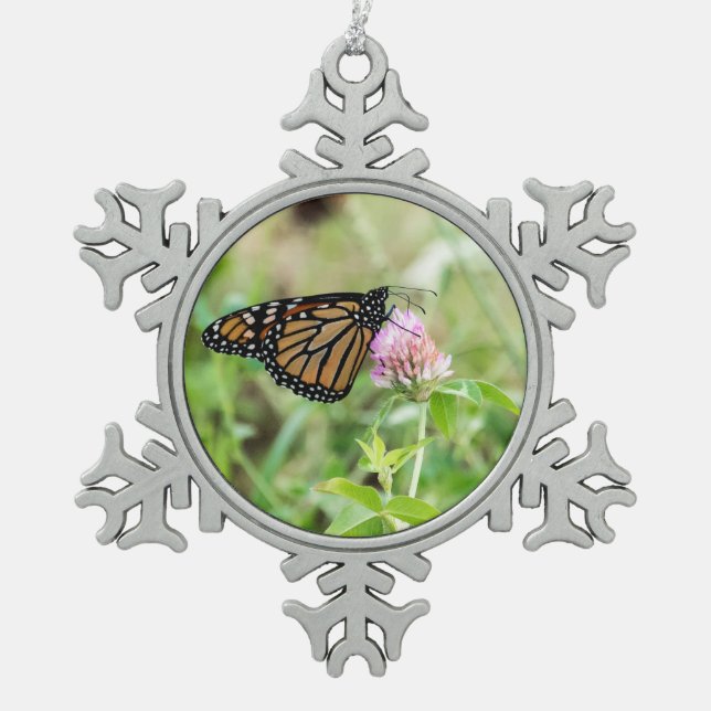 Ornement Flocon De Neige Papillon Monarque (Devant)