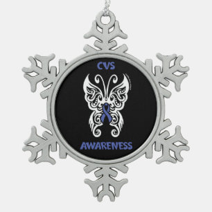 Ornement Flocon De Neige Papillon/Tribal...CVS