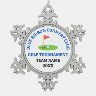 Ornement Flocon De Neige Parcours de golf ou country club personnalisé