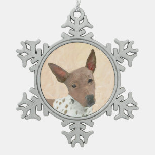 Ornement Flocon De Neige Peinture américaine sans poil Terrier - Chien Art