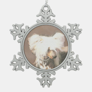 Ornement Flocon De Neige Peinture Chinoise sans cheveux peint art original 