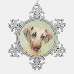 Ornement Flocon De Neige Peinture Sloughis - Joli art original pour chien