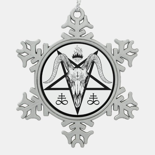 Ornement Flocon De Neige Pentagramme (Devant)