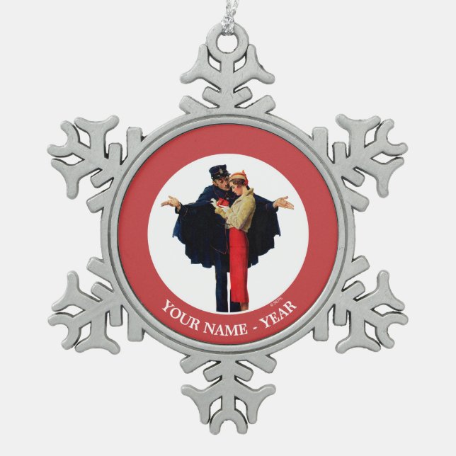 Ornement Flocon De Neige Perdu à Paris (Devant)