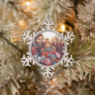 Ornement Flocon De Neige Personalized Family Christmas Ornament