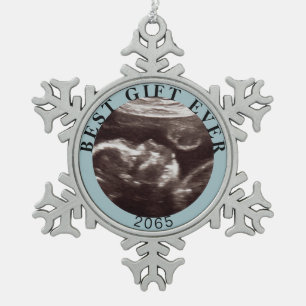 Ornement Flocon De Neige Personnalisé Ultrasound Meilleur Cadeau Toujours N
