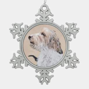 Ornement Flocon De Neige Petit Basset Griffon Vendéen Peinture - Dog Art