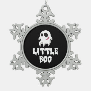 Ornement Flocon De Neige Petit Boo Dans Graphique Cool Halloween
