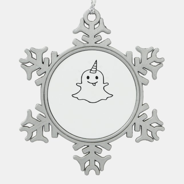 Ornement Flocon De Neige Petit Boonicorn tendance unique (Devant)