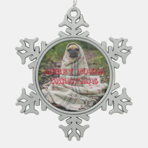 Ornement Flocon De Neige Petite sensation de chien froid